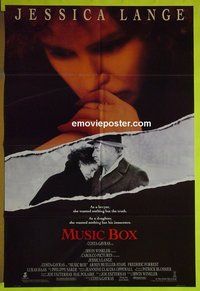 A862 MUSIC BOX one-sheet movie poster '89 Jessica Lange, Stahl