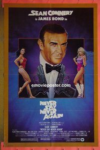 A880 NEVER SAY NEVER AGAIN 1sh movie poster '83 Sean Connery,Bond