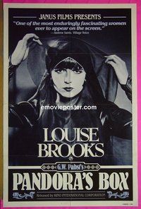 A923 PANDORA'S BOX one-sheet movie poster R82 Louise Brooks