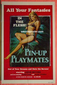 A938 PIN-UP PLAYMATES one-sheet movie poster '70s in the flesh!