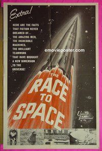 A951 RACE TO SPACE 1sh '59 incredible machines!