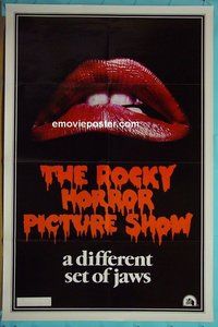 A976 ROCKY HORROR PICTURE SHOW rare style one-sheet movie poster '75 Curry