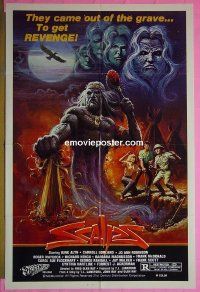 A992 SCALPS one-sheet movie poster '83 Kirk Alyn, horror