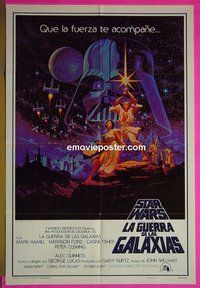 B033 STAR WARS Spanish 1sh movie poster '77 Lucas, Harrison Ford