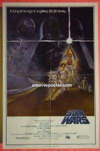 B034 STAR WARS style A 1sh movie poster '77 George Lucas, Ford