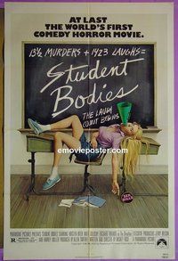 B037 STUDENT BODIES one-sheet movie poster '81 horror comedy!