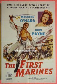 B096 TRIPOLI one-sheet movie poster R61 The First Marines!
