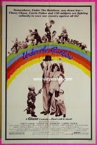 B102 UNDER THE RAINBOW one-sheet movie poster '81 Chevy Chase