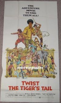 C314 HOT POTATO rare alternate title three-sheet movie poster '76 Jim Kelly