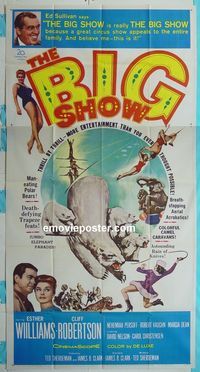 C198 BIG SHOW three-sheet movie poster '61 Esther Williams