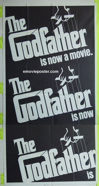 C293 GODFATHER three-sheet movie poster '72 Francis Ford Coppola, Al Pacino