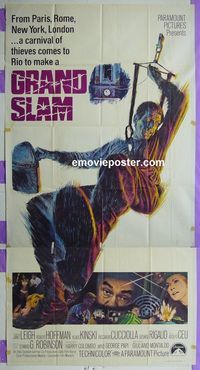 C297 GRAND SLAM three-sheet movie poster '68 Janet Leigh, Klaus Kinski