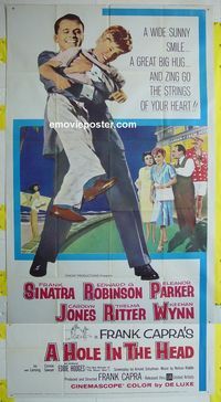 C312 HOLE IN THE HEAD three-sheet movie poster '59 Frank Sinatra, Robinson