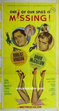 C361b ONE OF OUR SPIES IS MISSING three-sheet movie poster '66 U.N.C.L.E.