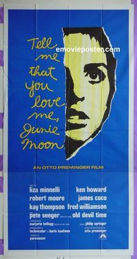 C388 TELL ME THAT YOU LOVE ME JUNIE MOON three-sheet movie poster '70 Liza!