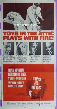 C392 TOYS IN THE ATTIC three-sheet movie poster '63 Dean Martin, Page