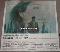 C171 SUMMER OF '42 six-sheet movie poster '71 Jennifer O'Neill