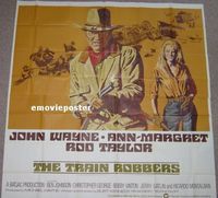 C173 TRAIN ROBBERS six-sheet movie poster '73 John Wayne, Ann-Margret