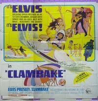 C141 CLAMBAKE six-sheet movie poster '67 Elvis Presley, rock 'n' roll!