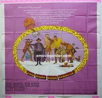 C150 GREAT BANK ROBBERY six-sheet movie poster '69 Zero Mostel, Kim Novak