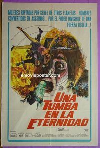C422 5 MILLION YEARS TO EARTH Argentinean movie poster '67 Donald