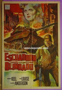 C434 ARMORED COMMAND Argentinean movie poster '61 1st Reynolds!