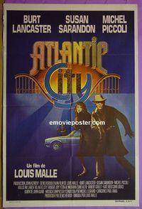 C435 ATLANTIC CITY Argentinean movie poster '81Lancaster, Sarandon
