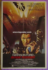 C446 BLADE RUNNER Argentinean movie poster '82 Harrison Ford, Hauer
