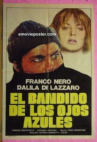 C449 BLUE-EYED BANDIT Argentinean movie poster '82 Franco Nero