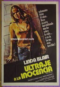 C451 BORN INNOCENT Argentinean movie poster '74 Linda Blair,TV movie!