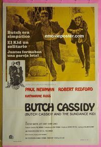 C456 BUTCH CASSIDY & THE SUNDANCE KID #1 Argentinean movie poster '69