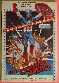C460 CAPTAIN AMERICA 2 Argentinean movie poster '79 Marvel Comics!