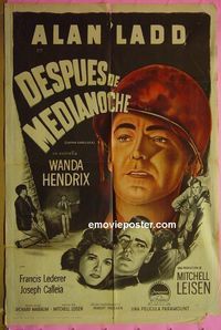 C462 CAPTAIN CAREY USA Argentinean movie poster '50 Alan Ladd