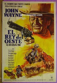 C470 CHISUM Argentinean movie poster '70 big John Wayne, western!
