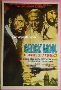 C472 CHUCK MOLL Argentinean movie poster '70 spaghetti western!