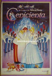 C473 CINDERELLA Argentinean movie poster R80s Walt Disney