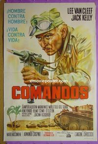 C479 COMMANDOS Argentinean movie poster '72 Lee Van Cleef