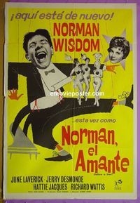 C526 FOLLOW A STAR Argentinean movie poster '59 Norman Wisdom