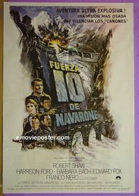 C527 FORCE 10 FROM NAVARONE Argentinean movie poster '78 Shaw, Ford