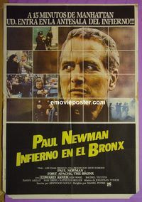 C528 FORT APACHE THE BRONX Argentinean movie poster '81 Paul Newman