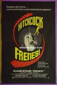 C531 FRENZY Argentinean movie poster '72 Alfred Hitchcock,Shaffer