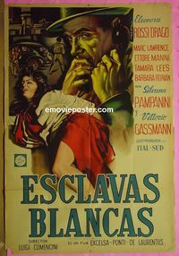 C547 GIRLS MARKED FOR DANGER Argentinean movie poster '53 Sophia Loren