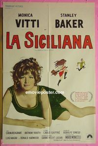 C546 GIRL WITH A PISTOL Argentinean movie poster '68 Monica Vitti