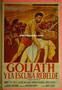 C553 GOLIATH & THE REBEL SLAVE Argentinean movie poster '63 Scott