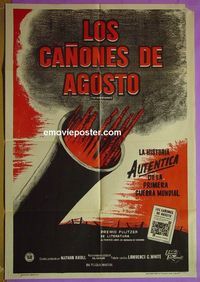 C563 GUNS OF AUGUST Argentinean movie poster '64 World War I