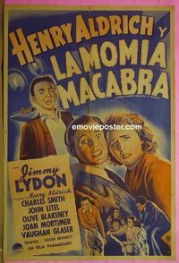 C572 HENRY ALDRICH HAUNTS A HOUSE Argentinean movie poster '43 horror!