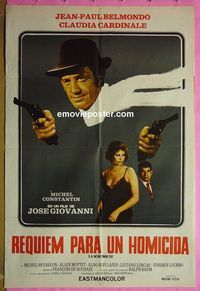 C575 HIT MAN Argentinean movie poster '72 Jean-Paul Belmondo