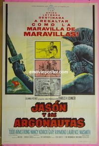 C586 JASON & THE ARGONAUTS Argentinean movie poster '63 Harryhausen