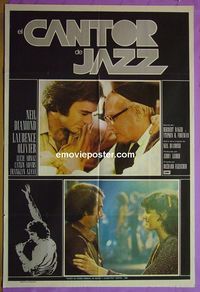 C587 JAZZ SINGER Argentinean movie poster '81 Neil Diamond