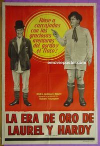 C602 LAUREL & HARDY'S LAUGHING '20s Argentinean movie poster '65